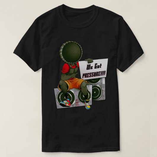 Voor de bas in je hoofd. t-shirt (Design voorkant)