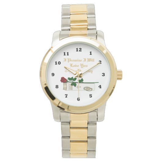 Voor de belofte van de Bride twee Toonage Horloge (Voorkant)