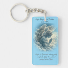 Voor de bescherming van geliefden Angel Prayer Kaa Sleutelhanger