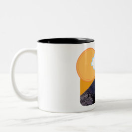 voor de boeg tweekleurige koffiemok