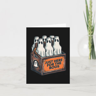 Voor de Boos Halloween 6 Pack Booze Ghost Beer Bot Kaart