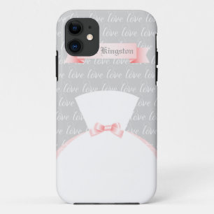 Voor de Bride gepersonaliseerde "Mrs." iPhone 11 Hoesje