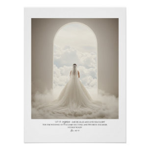 Voor de bruid die Hij liefheeft. Glanzend Perfect Poster