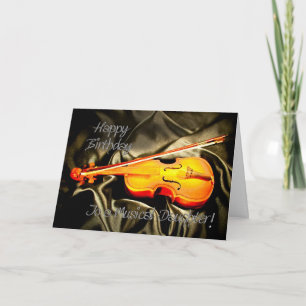 Voor de dochter een muzikale verjaardagskaart met kaart