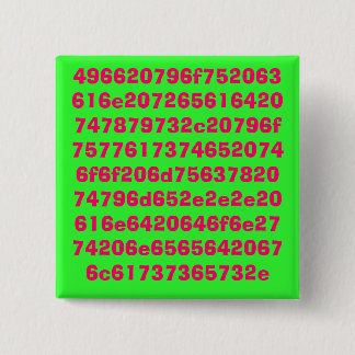 Voor de geeks. vierkante button 5,1 cm