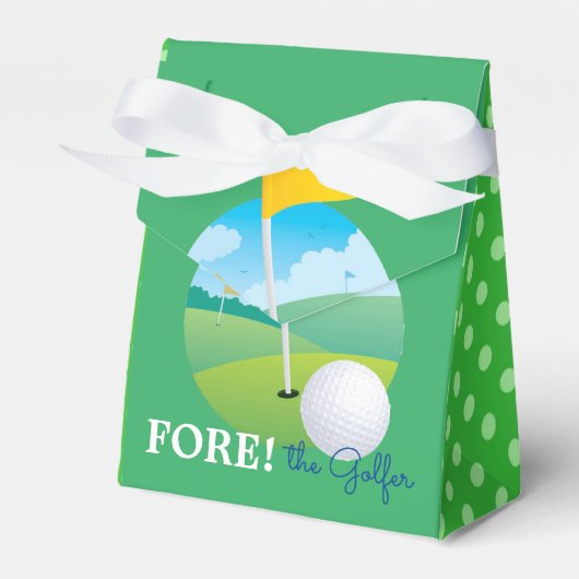 Voor de Golfer Favor Box Bedankdoosjes (Voorkant Zijde)