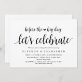 Voor de Grote Dag, het feest van de bruiloft Kaart (Voorkant / Achterkant)