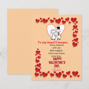 Voor de hoeder van het hart kaart