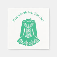 Voor de Ierse danseres Green Dansress Custom Party