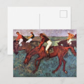 Voor de Jockeis-training starten - Degas Painting Briefkaart (Voorkant / Achterkant)