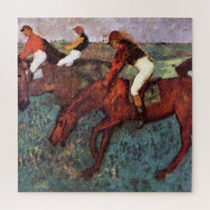 Voor de Jockeis-training starten - Degas Painting Legpuzzel