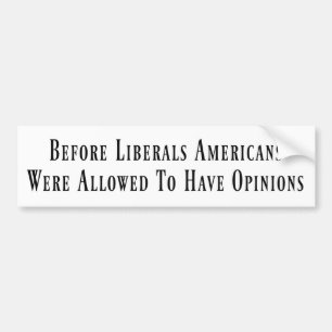 Voor de liberale Bumpersticker