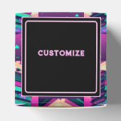 Voor de liefde van boeken roze kubus bedankdoosjes (Bovenkant)