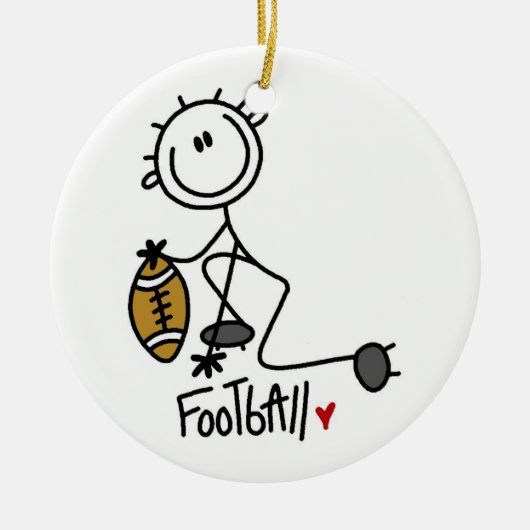 Voor de liefde van Football Keramisch Ornament (Voorkant)