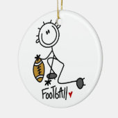 Voor de liefde van Football Keramisch Ornament (Links)