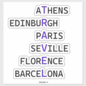 Voor de liefde van het Europese reizen Sticker (Vel)