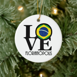 Voor de liefde van huis, Florianópolis Keramisch Ornament