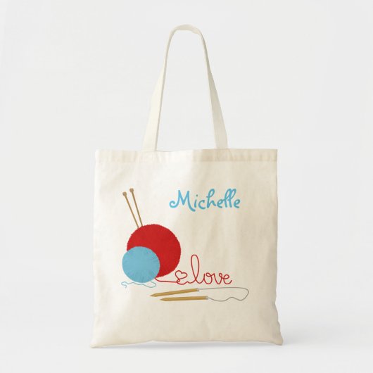 Voor de liefde van Knitting Bag Tote Bag (Voorkant)