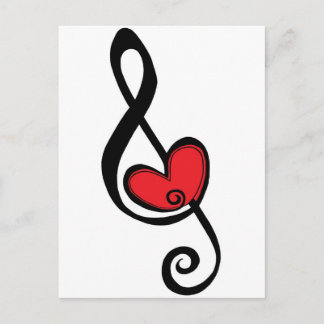Voor de liefde van muziek briefkaart