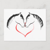 Voor de liefde van paarden briefkaart (Voorkant)