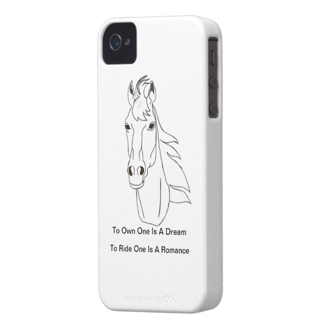 Voor de liefde van paarden Case-Mate iPhone case (Achterkant Links)