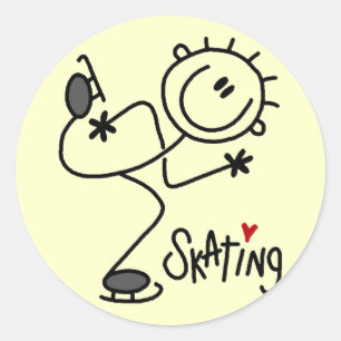 Voor de liefde voor tekenfilms en tekenfilms ronde sticker
