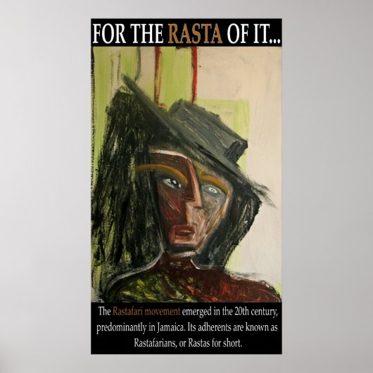 VOOR DE RASTA POSTER (Voorkant)