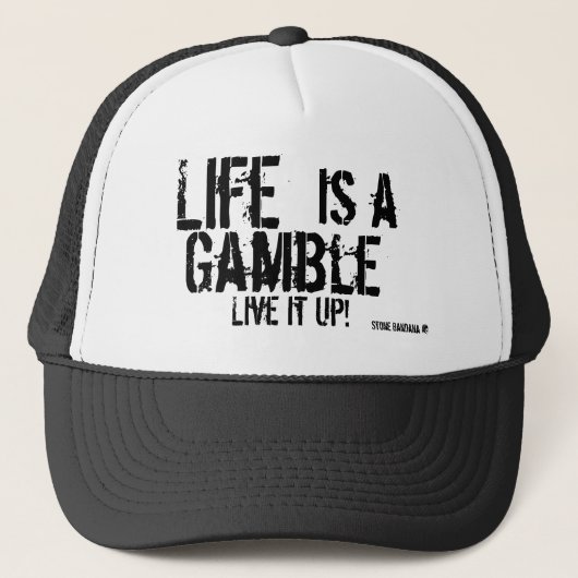 Voor de risicovernemers trucker pet (Voorkant)