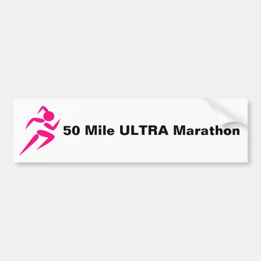 Voor de Runner Bumpersticker (Voorkant)