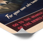 Voor de Sake van je land Poster (Hoek)