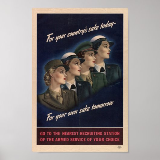 Voor de Sake van je land Poster (Voorkant)