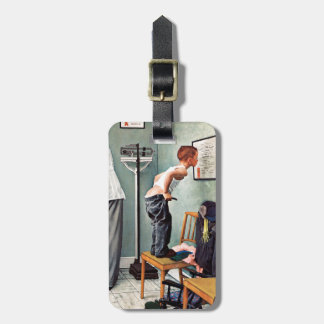 Voor de schok of bij de arts bagagelabel