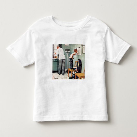 Voor de schok of bij de arts kinder shirts (Voorkant)
