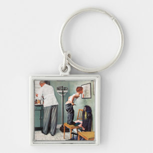 Voor de schok of bij de arts sleutelhanger