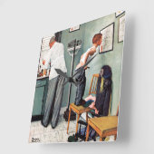 Voor de schok of bij de arts vierkante klok (Hoek)