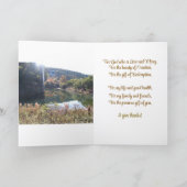 Voor de Schoonheid van de Schepping geef ik Bedank Kaart (Binnen)