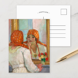 Voor de spiegel Henri Lebasque Briefkaart
