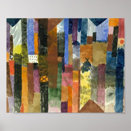 Voor de stad: Paul Klee 1915 Poster (Voorkant)