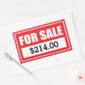 Voor de Sticker Aangepaste verkoopprijs (Envelop)