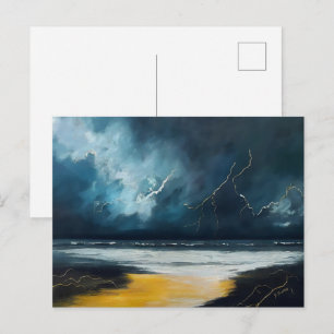 Voor De Storm – Abstract Zeelandschap Briefkaart