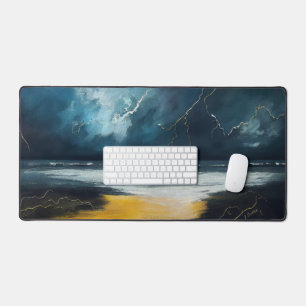 Voor De Storm – Abstract Zeelandschap Bureaumat