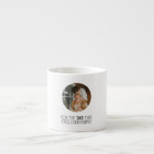 Voor de vader die alles oplost." espresso kop (Voorkant)