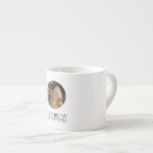 Voor de vader die alles oplost." espresso kop (Voorkant rechts)