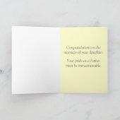 Voor de vader van de bruid kaart (Binnen)