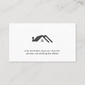 Voor de verkoop van onroerend goed visitekaartje (Achterkant)