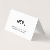 Voor de verkoop van onroerend goed visitekaartjes (Achterkant)