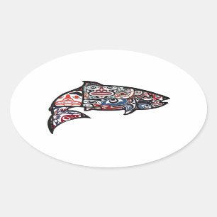 VOOR DE VERPLAATSING OVALE STICKER