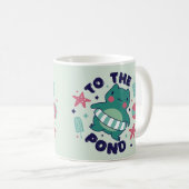 Voor de vijlbeker – Cadeaubeker leuke kikkeravontu Koffiemok (Voorkant rechts)