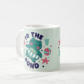 Voor de vijlbeker – Cadeaubeker leuke kikkeravontu Koffiemok (Voorkant links)