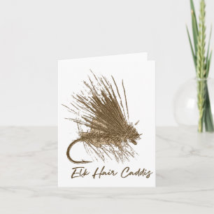 voor de vliegvisserij Elk Hair Caddis Tekening Kaart